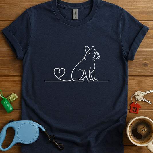 Love on a Leash Frenchie T-Shirt