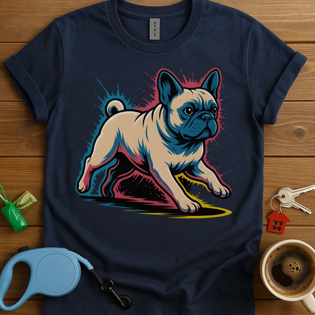 Colorful French Bulldog Rush T-Shirt