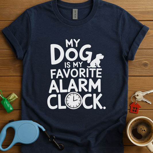 My Dog Is My Favourite Alarm Clock T-Shirt