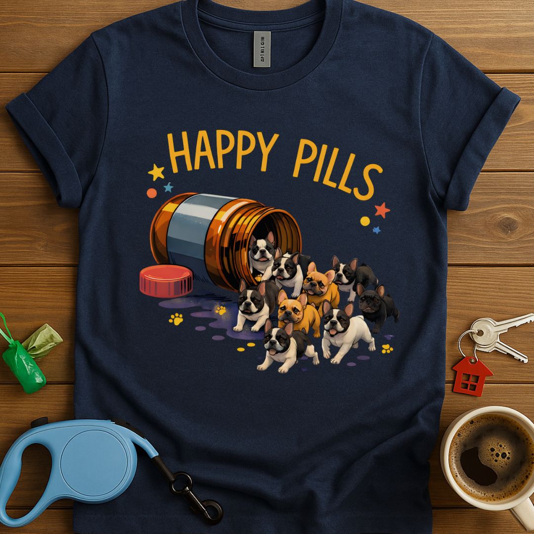 Happy Pills Frenchie T-Shirt