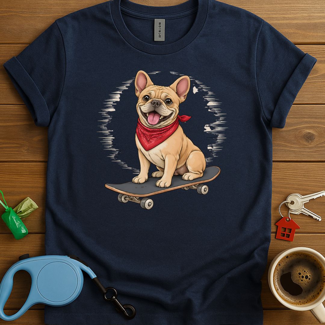Skating Frenchie T-Shirt