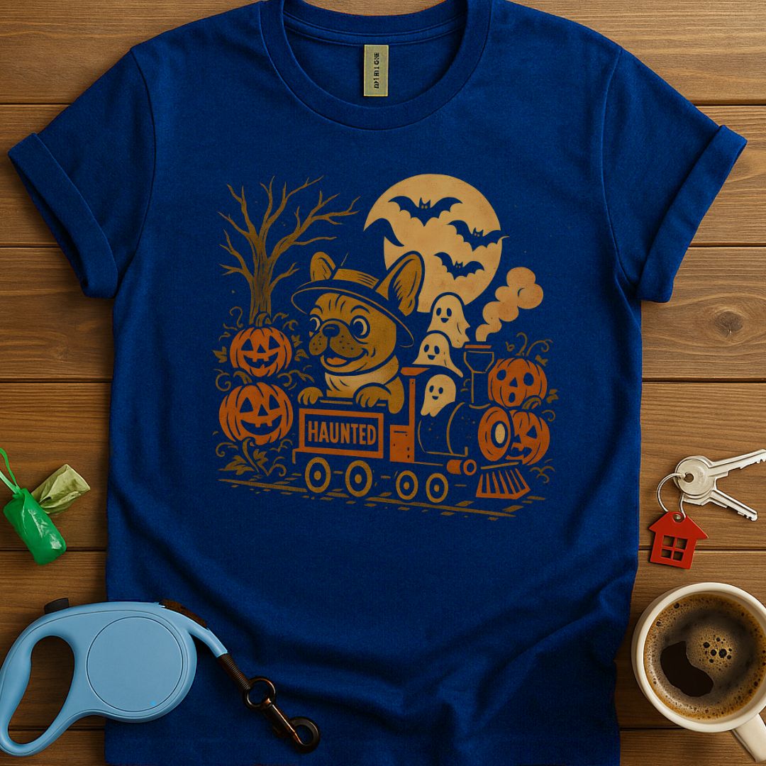 Spooky Ride with Frenchie T-Shirt