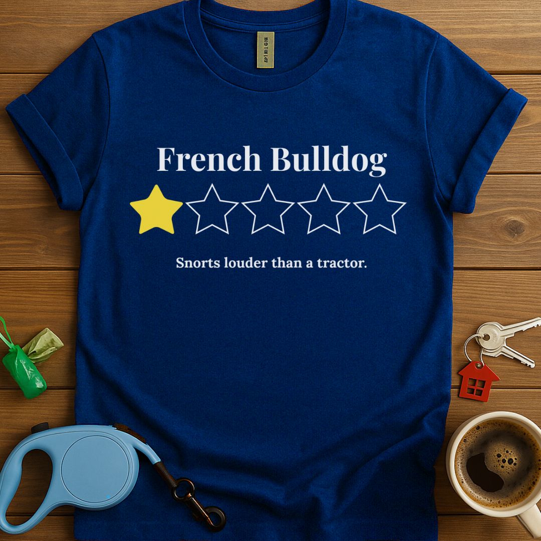 French Bulldog One Star Review T-Shirt