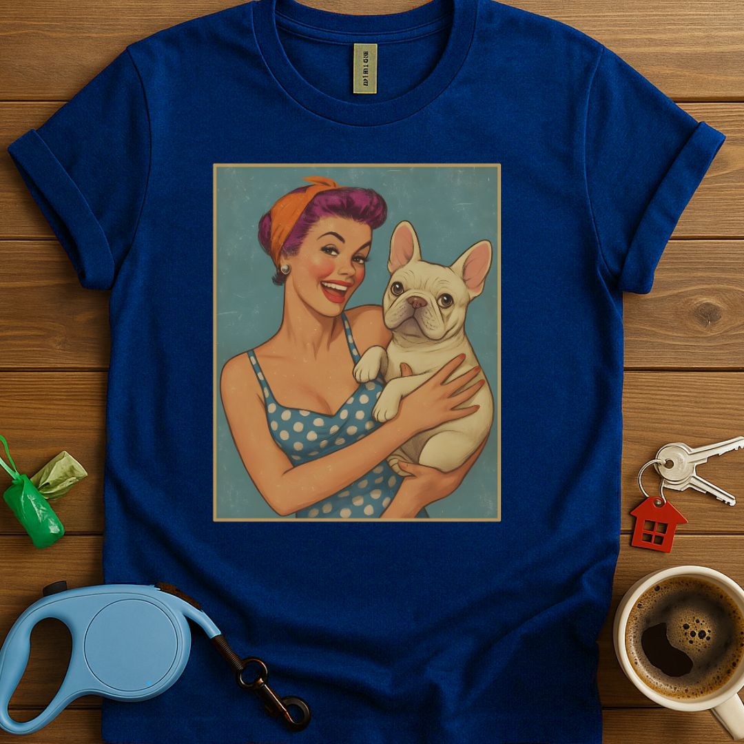 Pin-Up Frenchie Girl T-Shirt