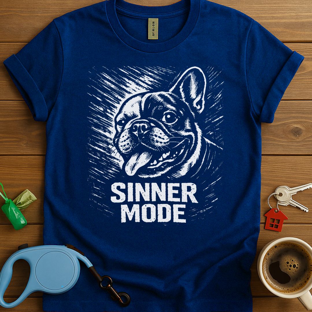 Sinner Mode Frenchie T-Shirt