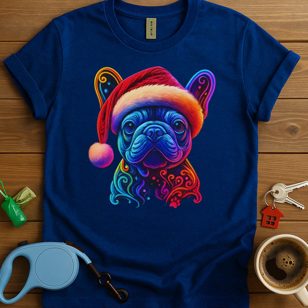 Neon Christmas French Bulldog T-Shirt