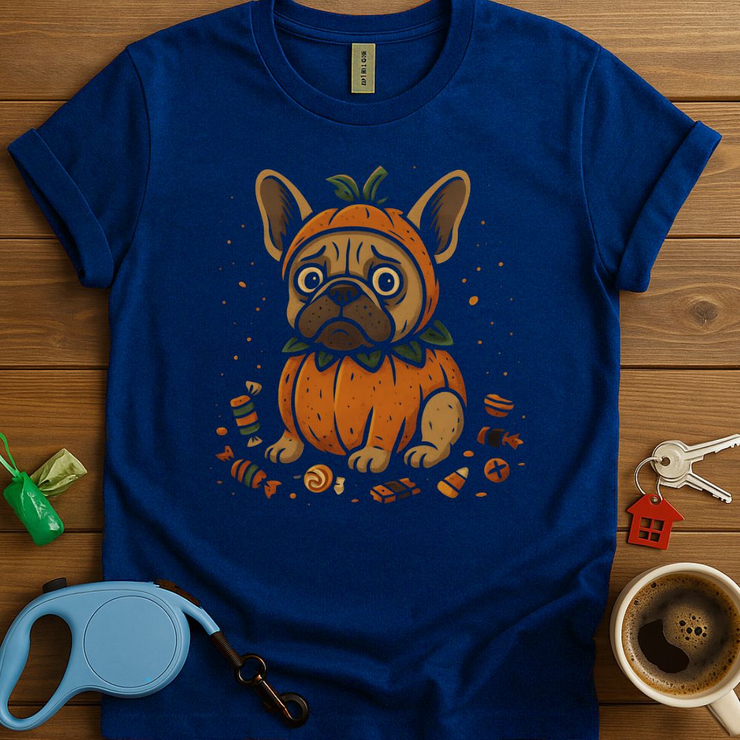 Not-So-Scary Pumpkin French Bulldog T-Shirt