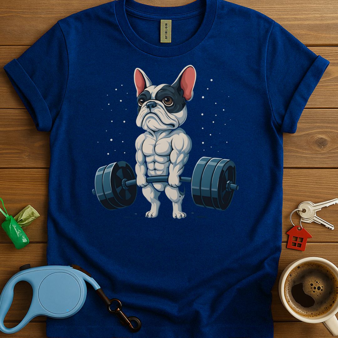 Muscle Pup Power Frenchie T-Shirt
