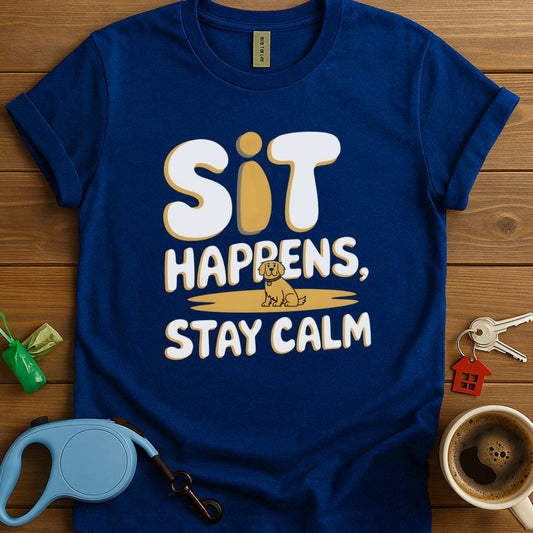 Sit Happens, Stay Calm T-Shirt