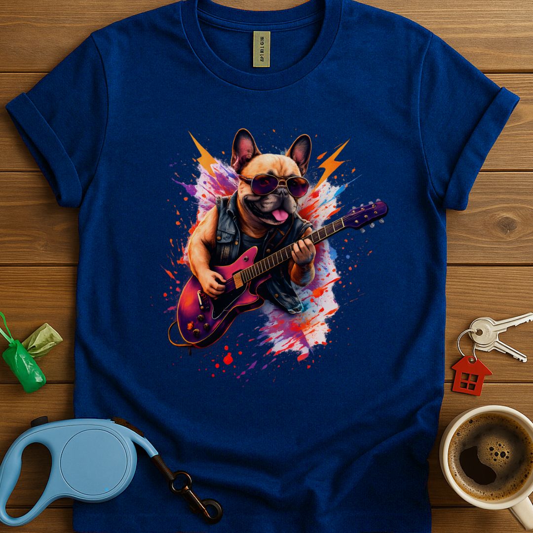 Rock ‘n’ Roll Frenchie T-Shirt