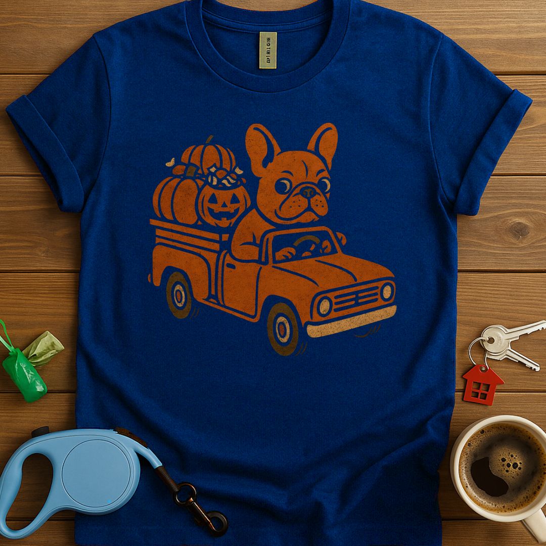 Frenchie Pumpkin Express T-Shirt