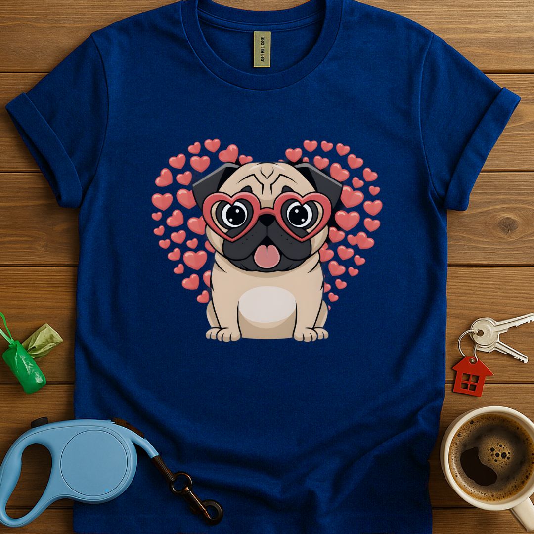 Valentines Day Pug Lover T-Shirt