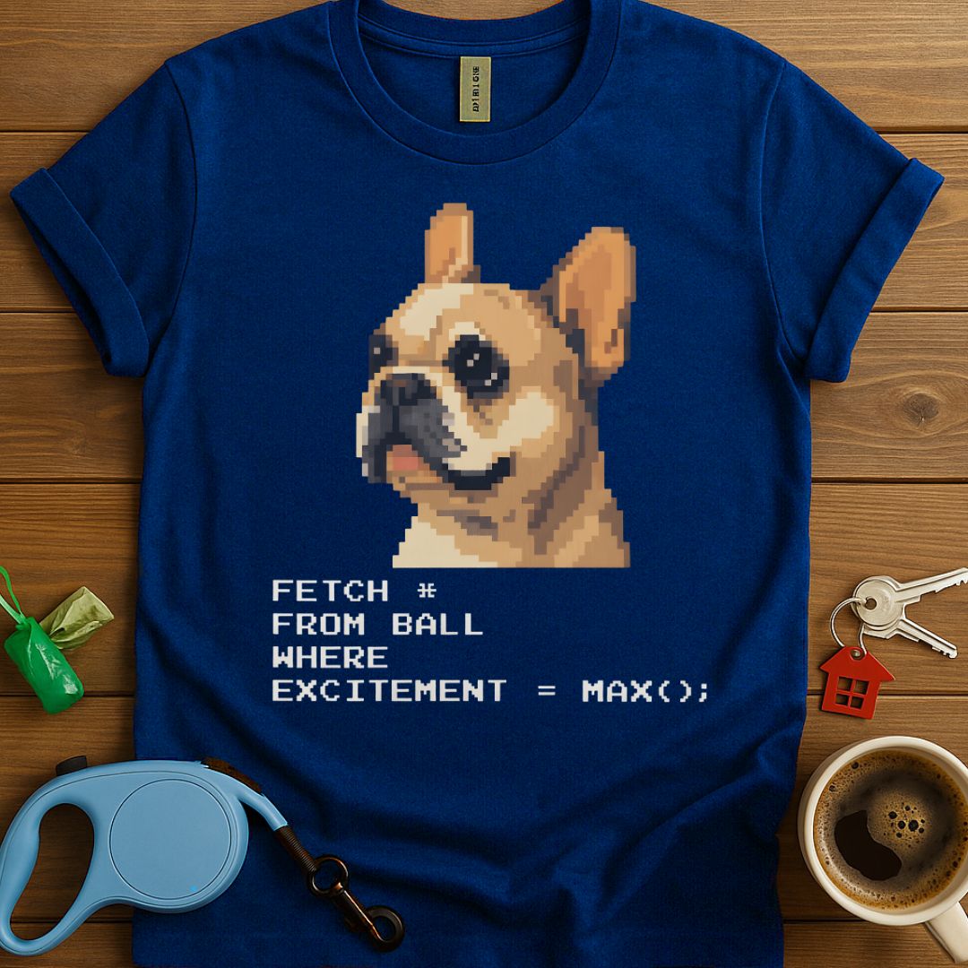 Frenchie Pixel Art T-Shirt