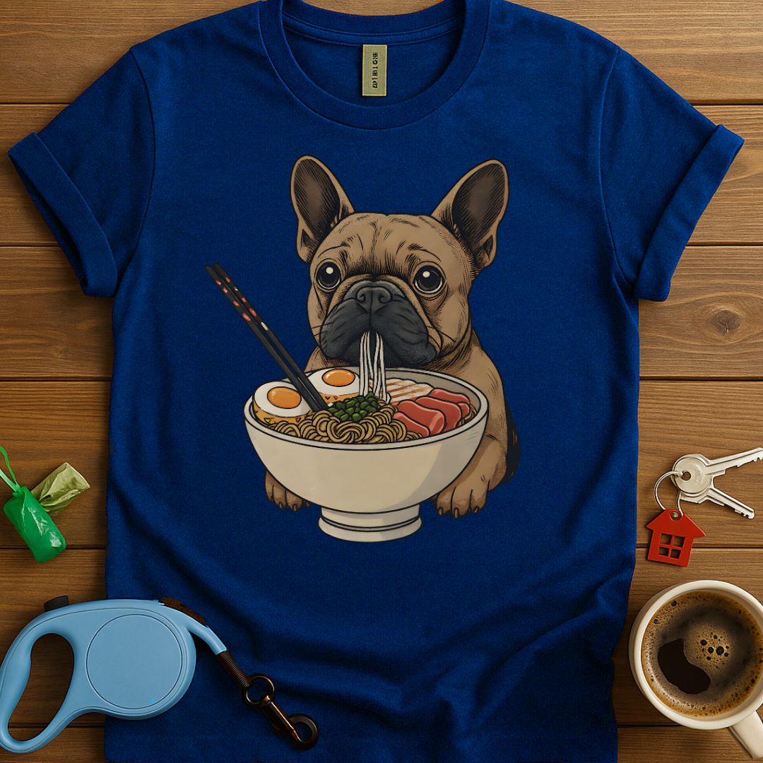 Ramen Eating French Bulldog T-Shirt