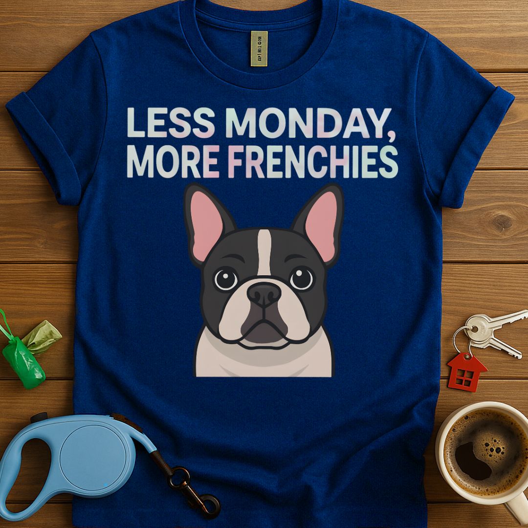 Less Monday More Frenchies T-Shirt