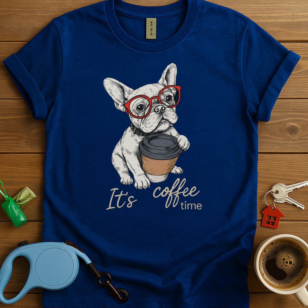 It's Coffee Time French Bulldog T-Shirt