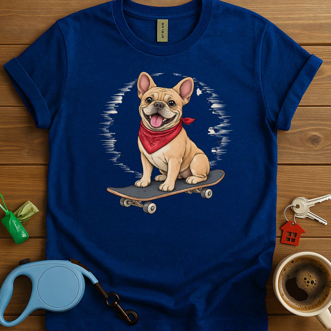 Skating Frenchie T-Shirt