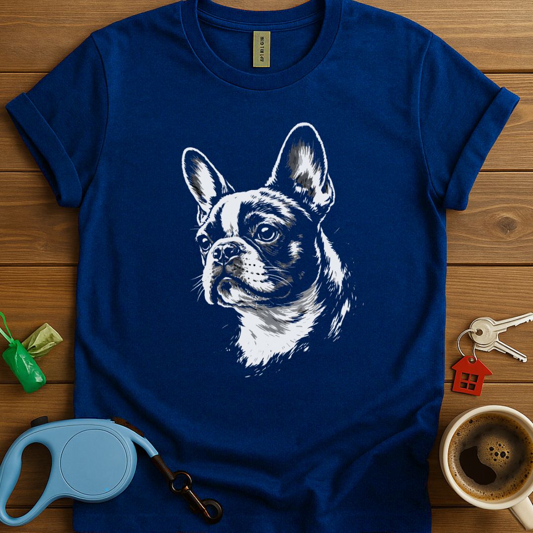 Elegant French Bulldog Sketch T-Shirt