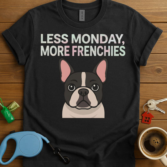 Less Monday More Frenchies T-Shirt