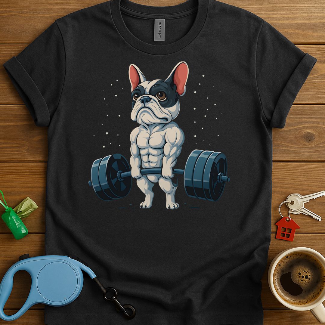 Muscle Pup Power Frenchie T-Shirt