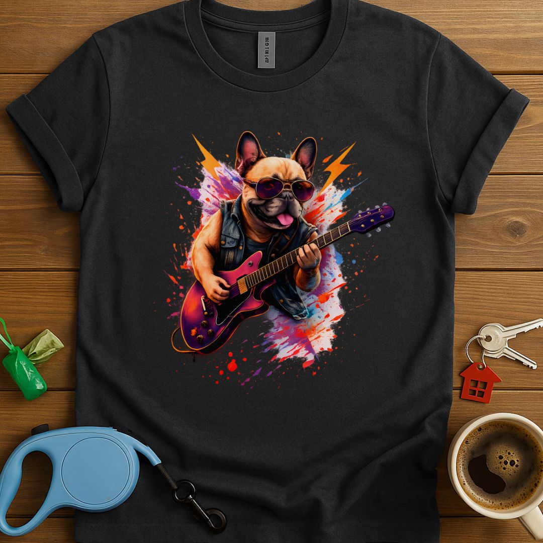Rock ‘n’ Roll Frenchie T-Shirt