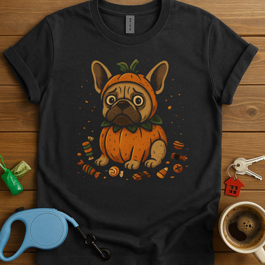 Not-So-Scary Pumpkin French Bulldog T-Shirt