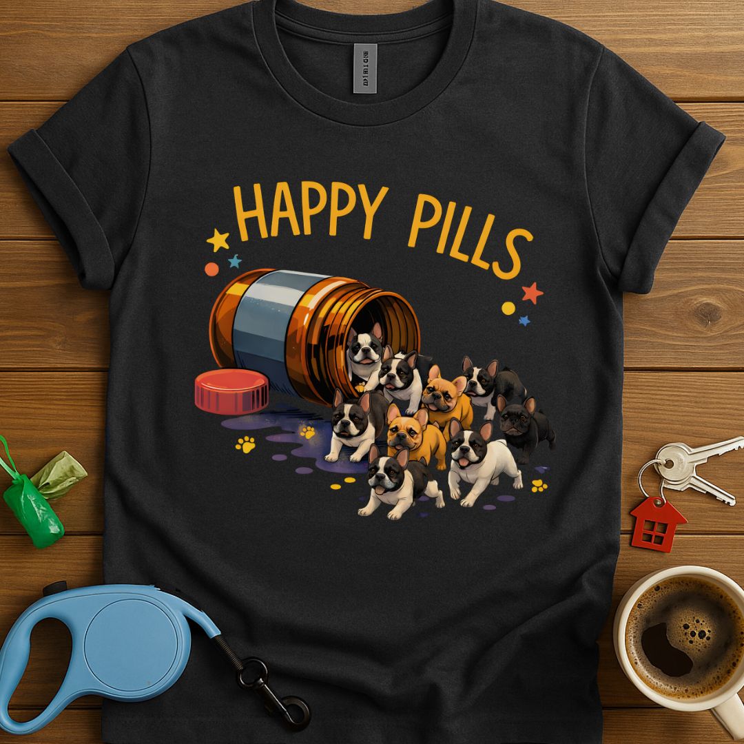 Happy Pills Frenchie T-Shirt