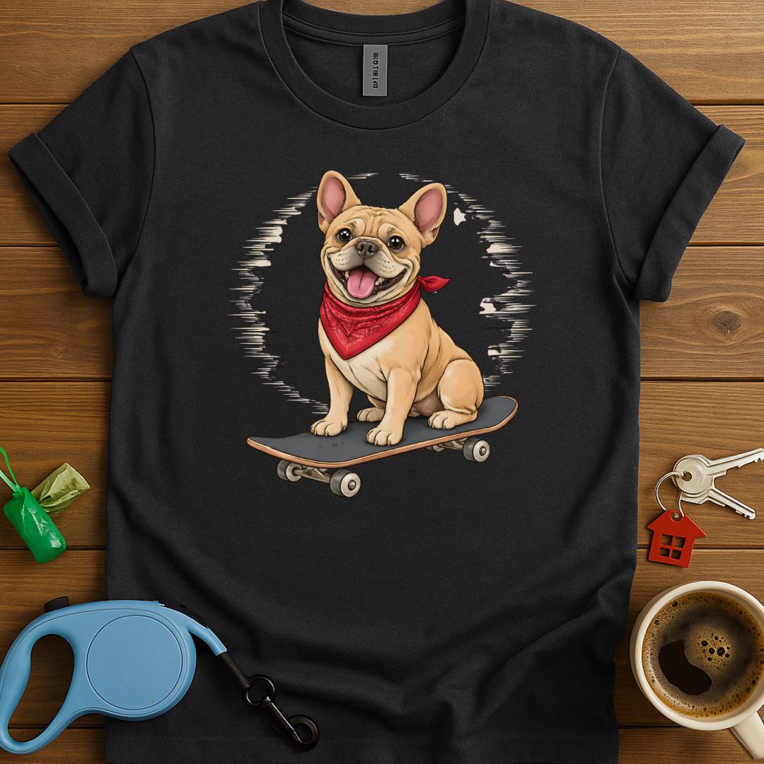 Skating Frenchie T-Shirt