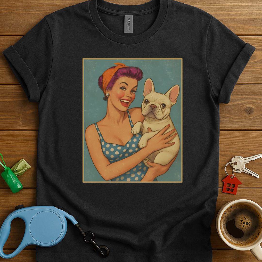 Pin-Up Frenchie Girl T-Shirt