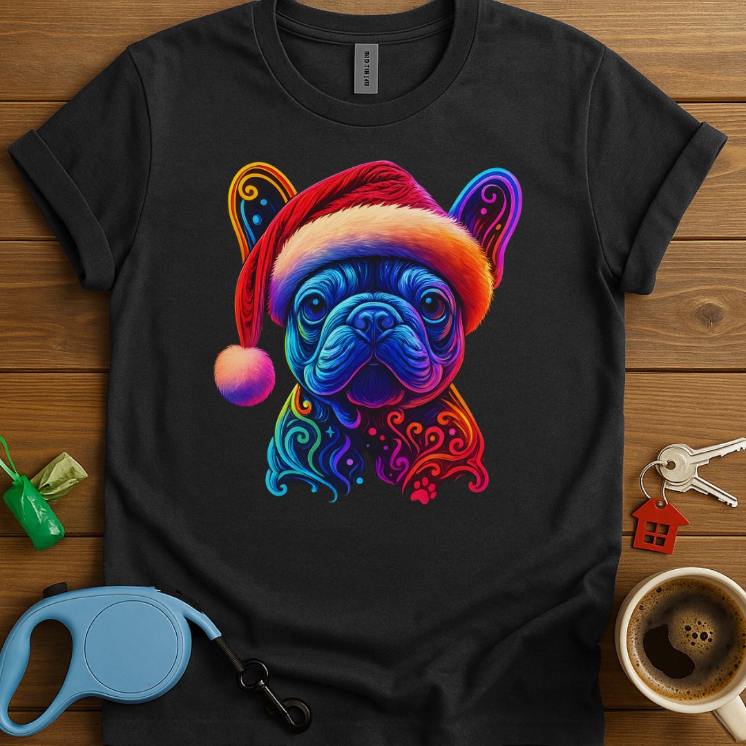 Neon Christmas French Bulldog T-Shirt
