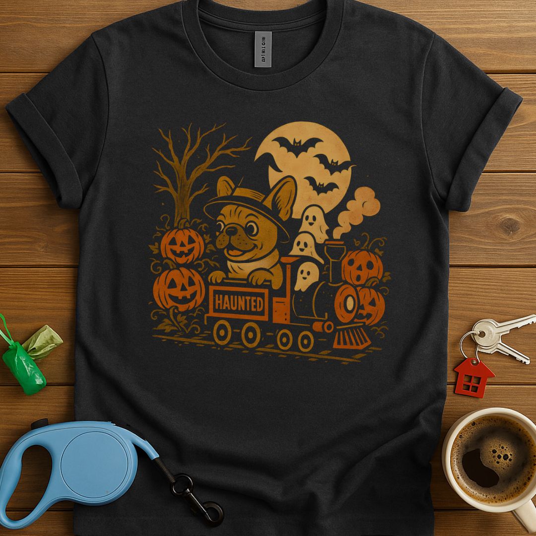 Spooky Ride with Frenchie T-Shirt