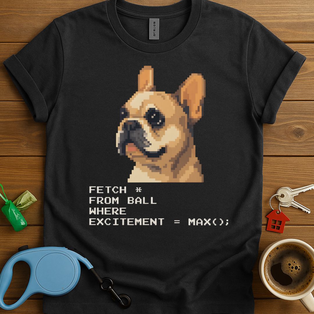 Frenchie Pixel Art T-Shirt