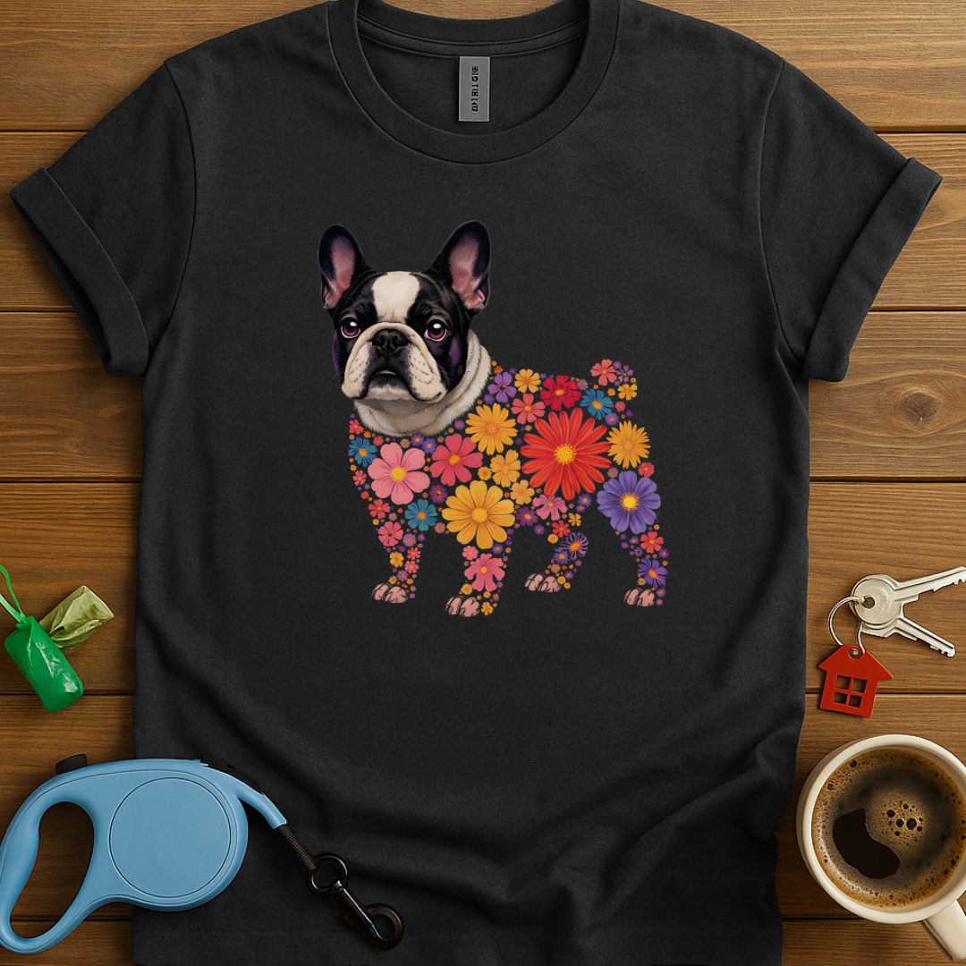Floral Frenchie T-Shirt