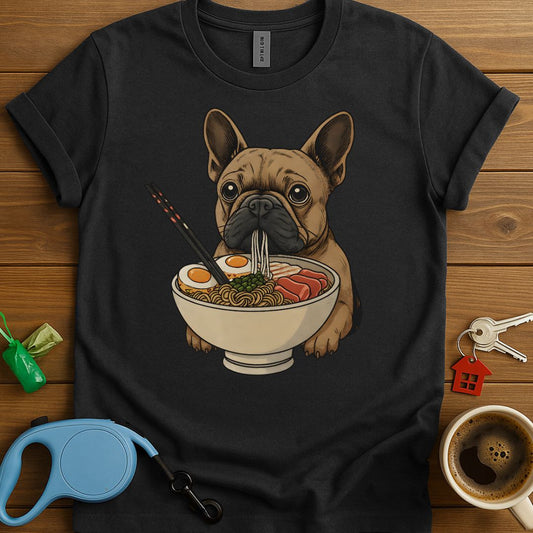 Ramen Eating French Bulldog T-Shirt
