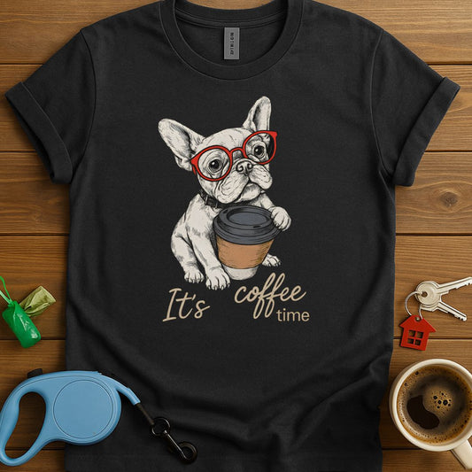 It's Coffee Time French Bulldog T-Shirt