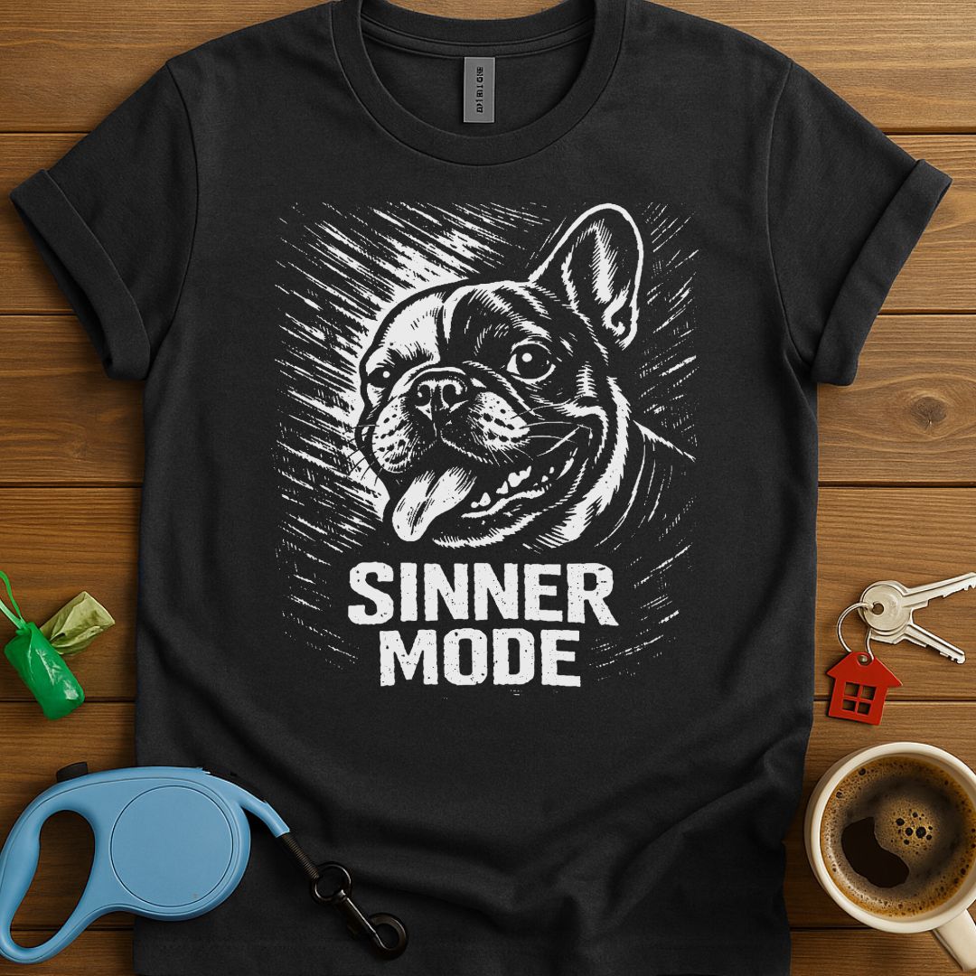 Sinner Mode Frenchie T-Shirt