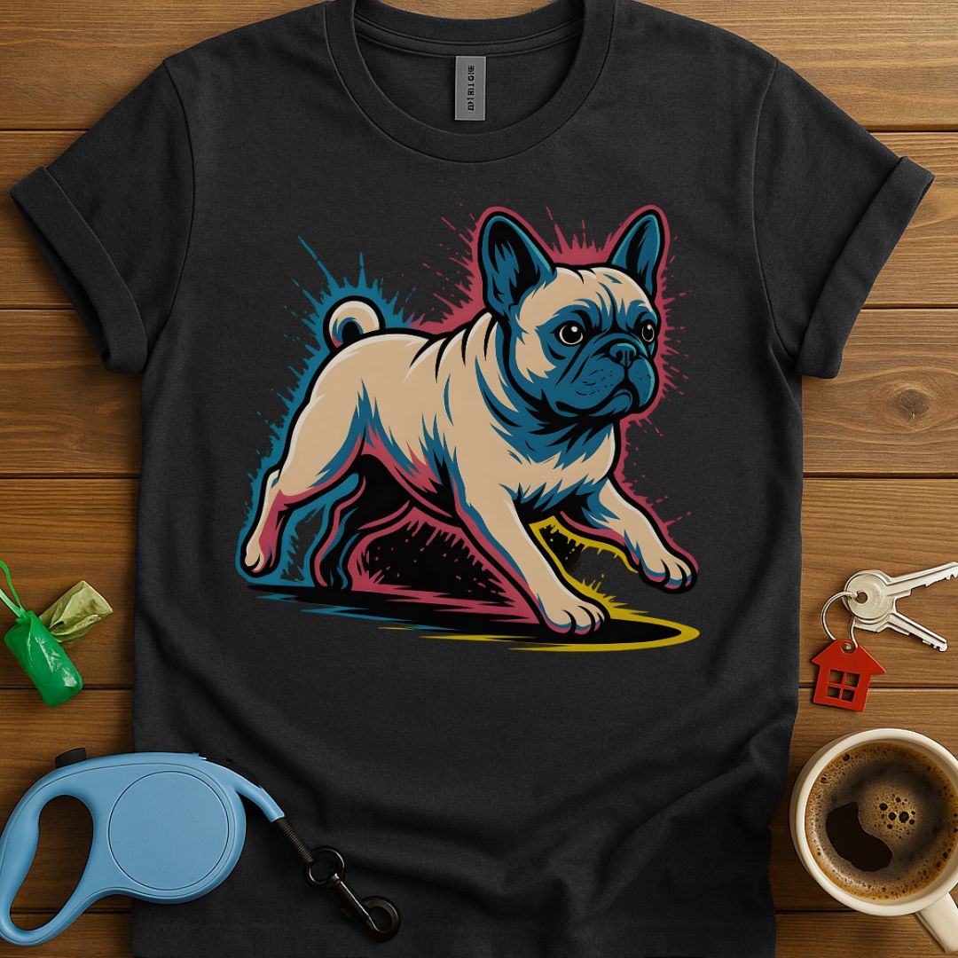 Colorful French Bulldog Rush T-Shirt