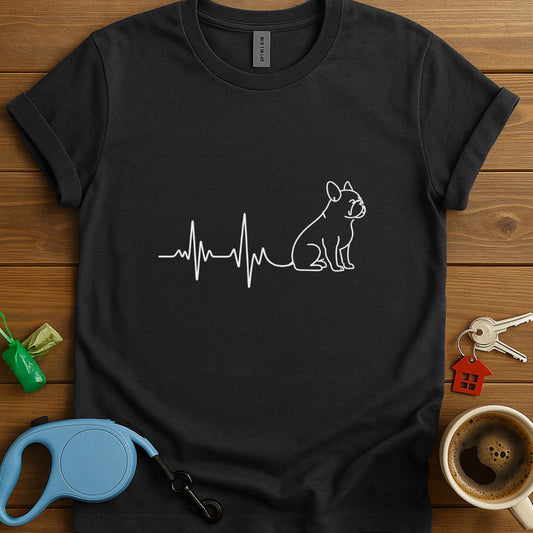 Heartbeat Frenchie T-Shirt
