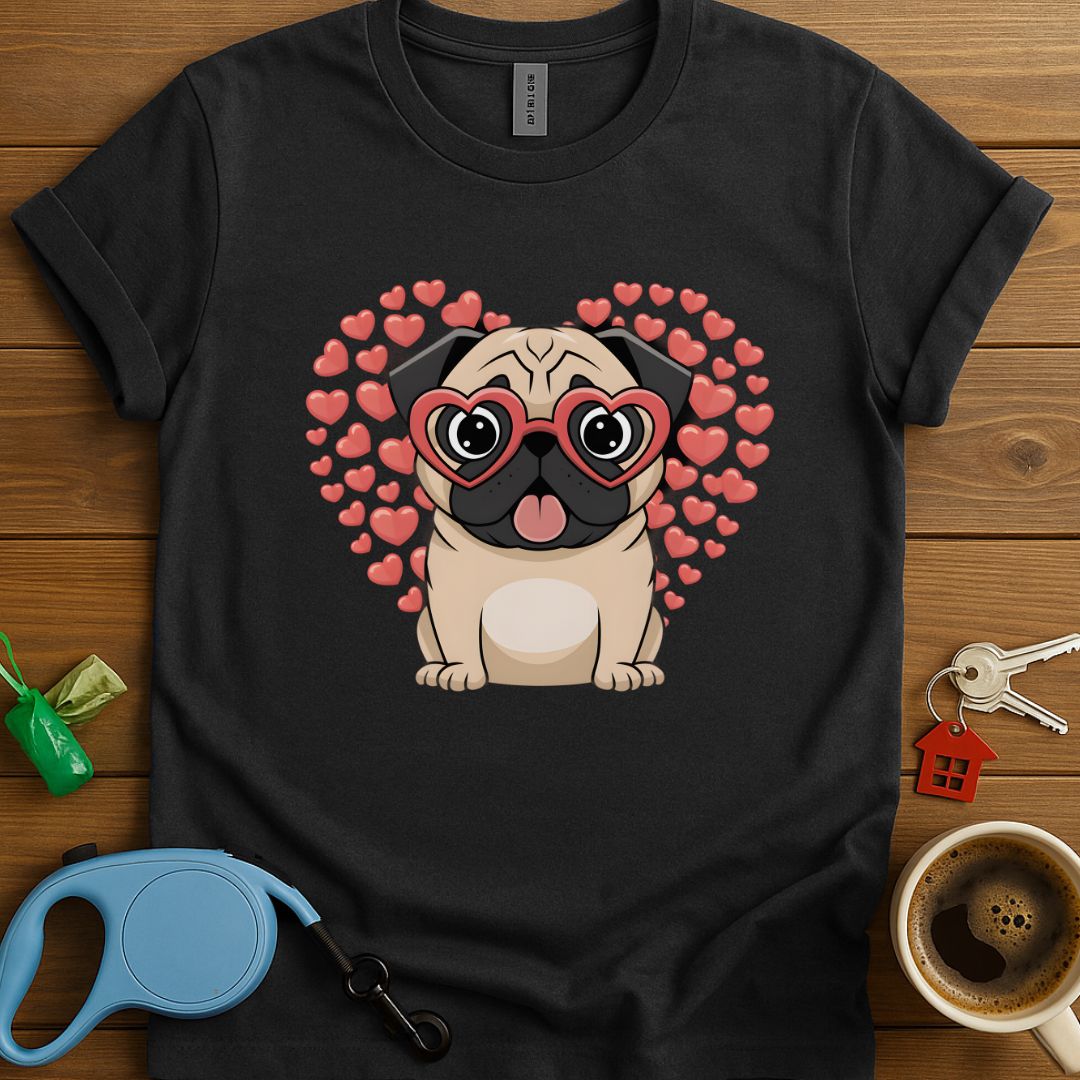 Valentines Day Pug Lover T-Shirt