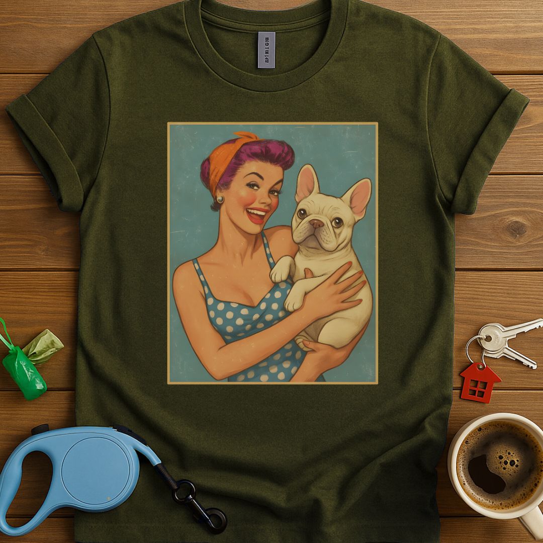 Pin-Up Frenchie Girl T-Shirt