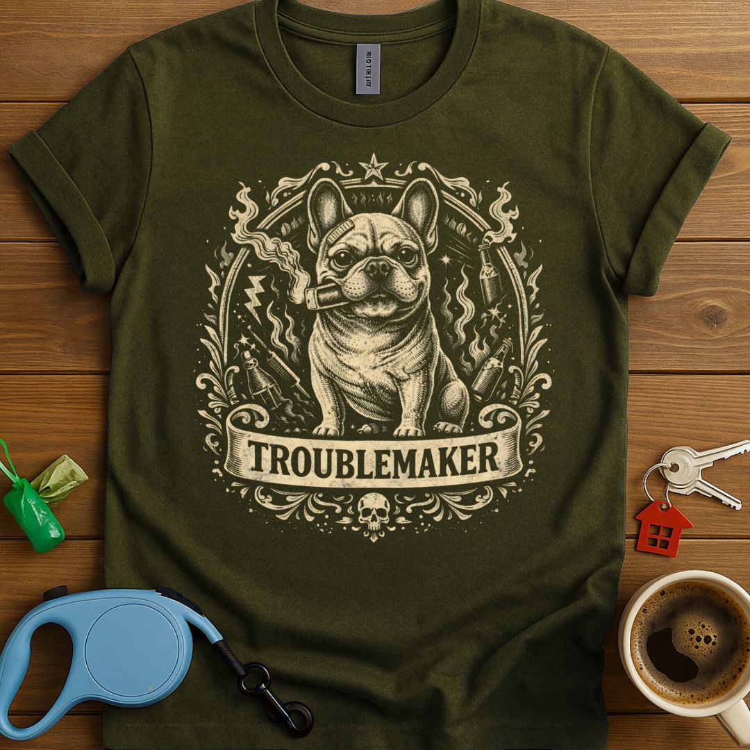 Troublemaker Frenchie T-Shirt