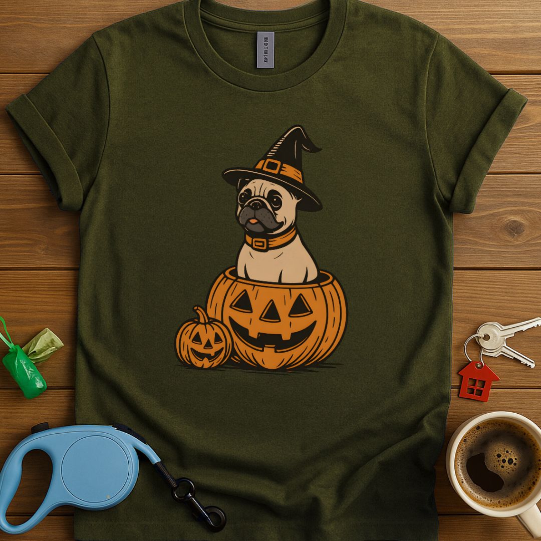 "Spooky" Pumpkin French Bulldog T-Shirt