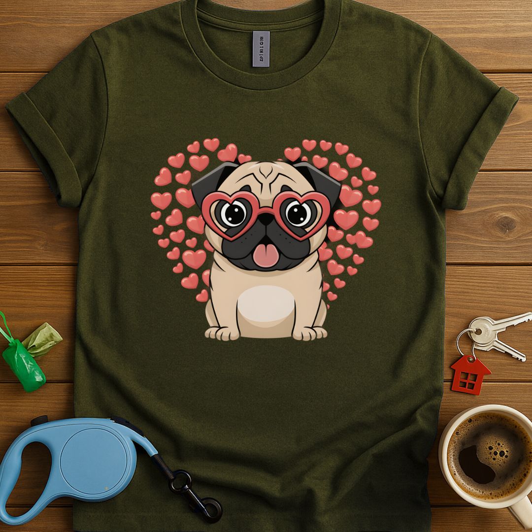 Valentines Day Pug Lover T-Shirt