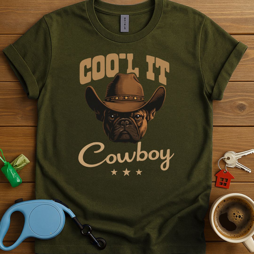 Coo'l It Cowboy French Bulldog T-Shirt
