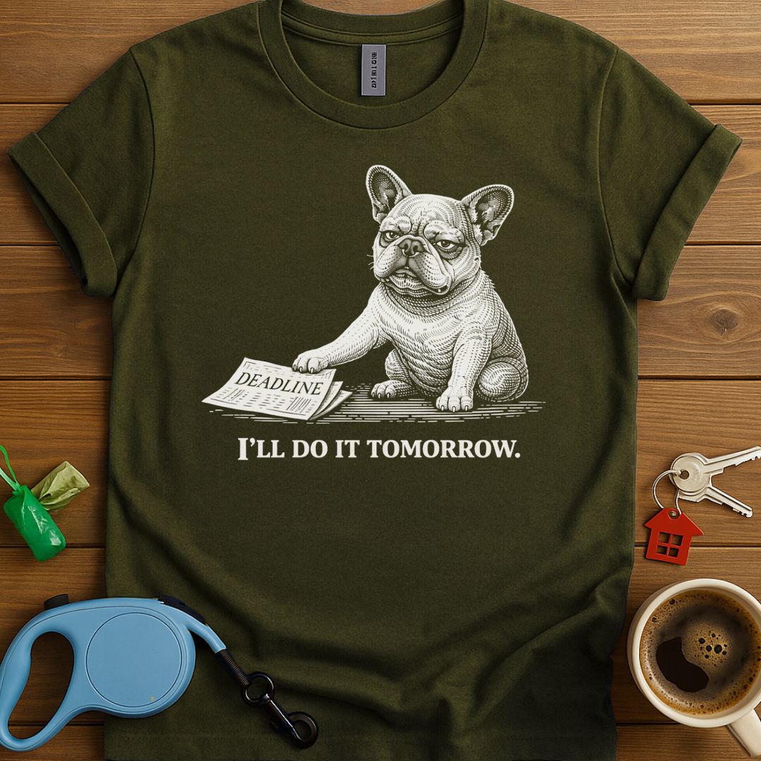 I'll Do It Tomorrow Frenchie T-Shirt
