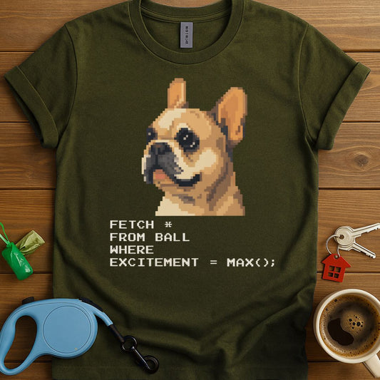Frenchie Pixel Art T-Shirt
