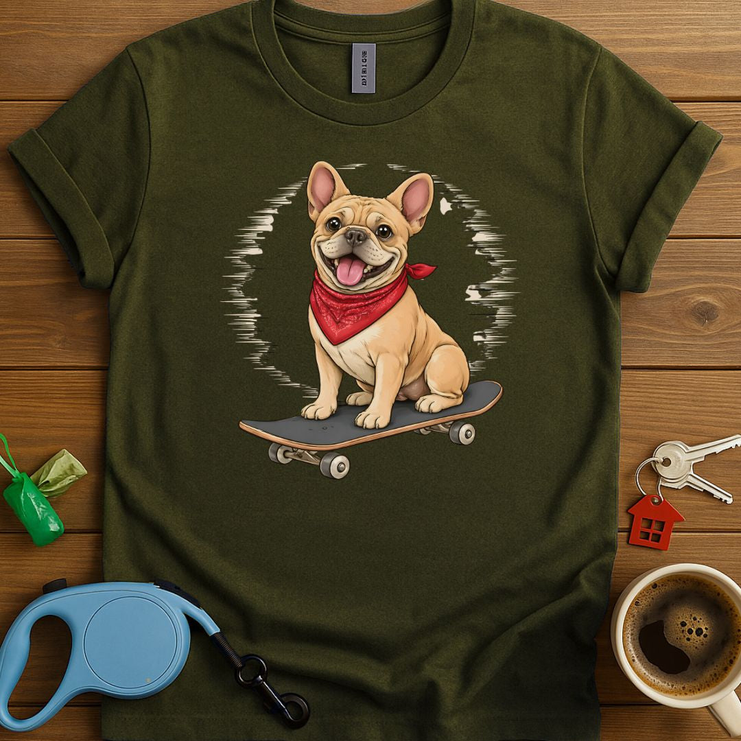 Skating Frenchie T-Shirt