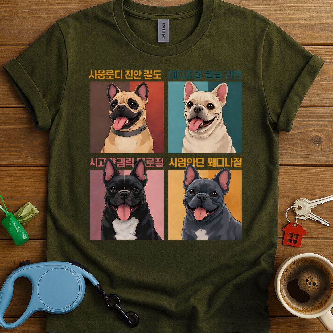 Japaneese Portrait Frenchie T-Shirt
