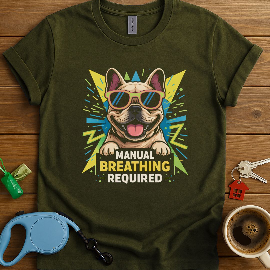 Manual Breathing Required Frenchie T-Shirt