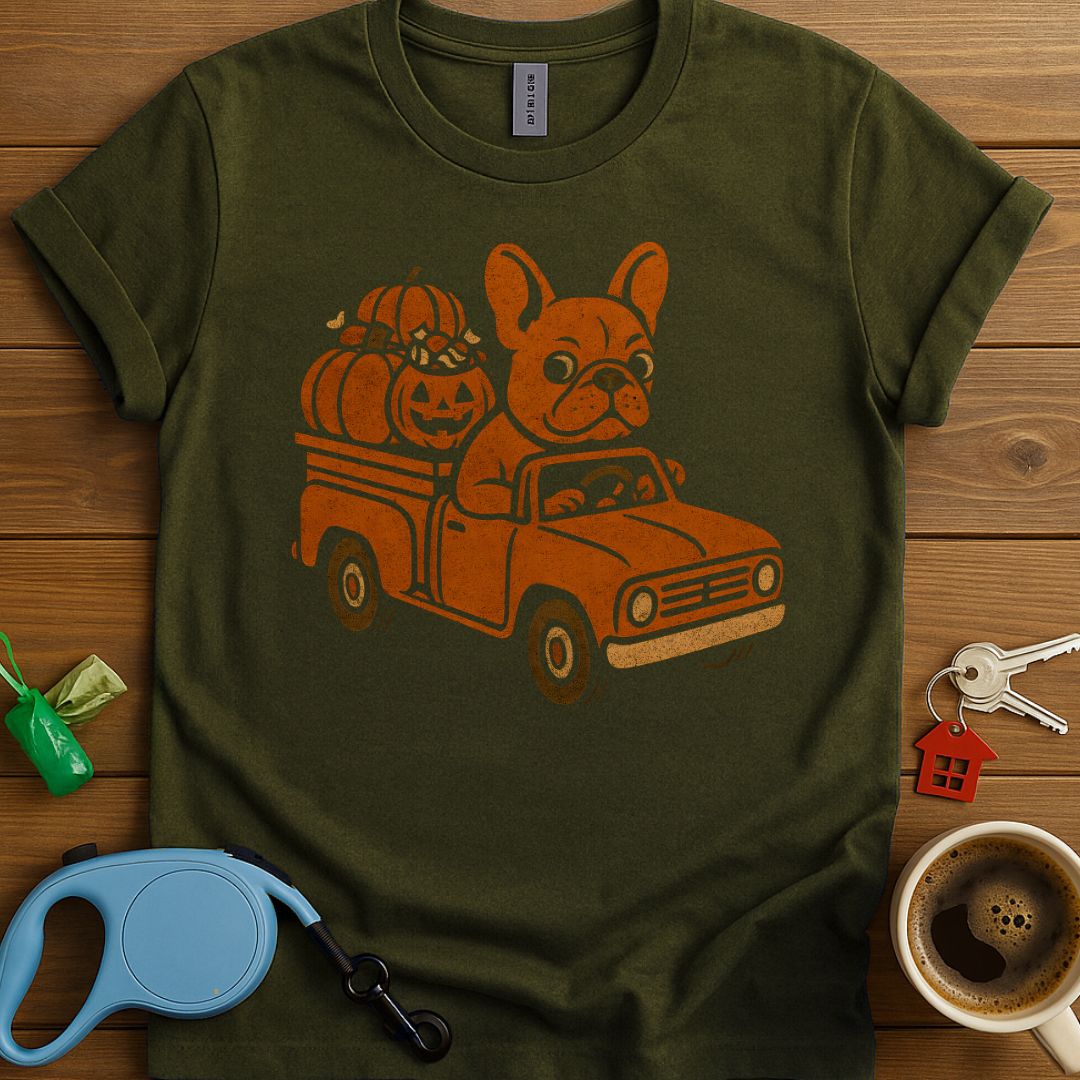 Frenchie Pumpkin Express T-Shirt